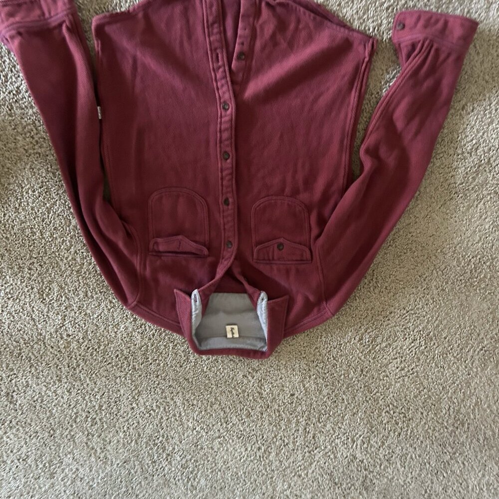 Vintage Men's Small Burgandy Shacket